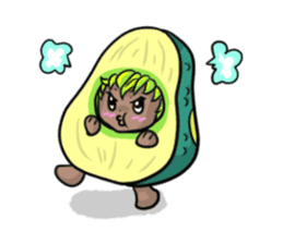 Avocado sticker #1329277