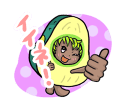 Avocado sticker #1329280