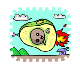 Avocado sticker #1329298
