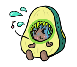 Avocado sticker #1329299