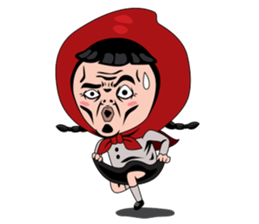 Little girl in Riding Hood sticker #1330106