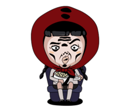 Little girl in Riding Hood sticker #1330108