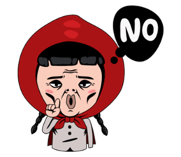 Little girl in Riding Hood sticker #1330109