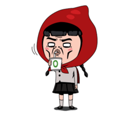 Little girl in Riding Hood sticker #1330110