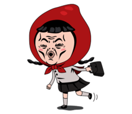 Little girl in Riding Hood sticker #1330112