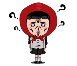 Little girl in Riding Hood sticker #1330113