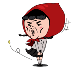 Little girl in Riding Hood sticker #1330114