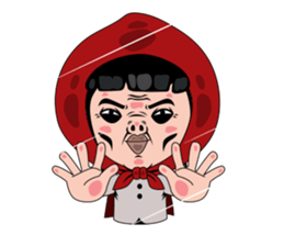 Little girl in Riding Hood sticker #1330115