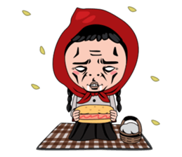 Little girl in Riding Hood sticker #1330116