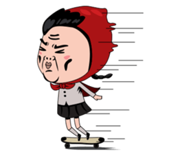 Little girl in Riding Hood sticker #1330119