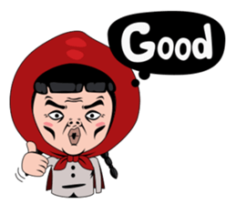 Little girl in Riding Hood sticker #1330120