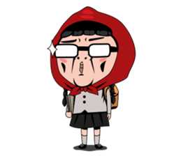 Little girl in Riding Hood sticker #1330121