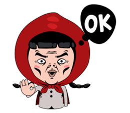 Little girl in Riding Hood sticker #1330122