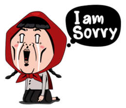 Little girl in Riding Hood sticker #1330125