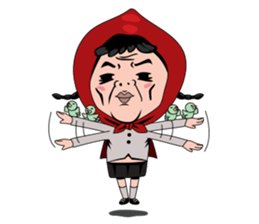 Little girl in Riding Hood sticker #1330129