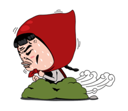 Little girl in Riding Hood sticker #1330130