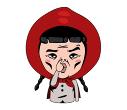 Little girl in Riding Hood sticker #1330132