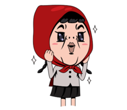 Little girl in Riding Hood sticker #1330134