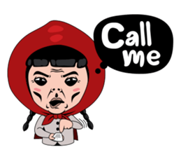 Little girl in Riding Hood sticker #1330135