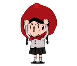 Little girl in Riding Hood sticker #1330136