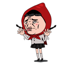 Little girl in Riding Hood sticker #1330139