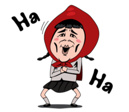Little girl in Riding Hood sticker #1330143