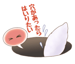 White fox girl sticker #1330243