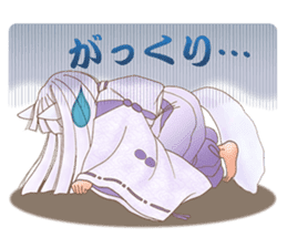 White fox girl sticker #1330259