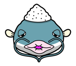 Salty catfish "Bami-chan" sticker #1330630