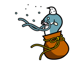 Salty catfish "Bami-chan" sticker #1330650