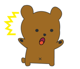 the bear ver brown bear sticker #1331882