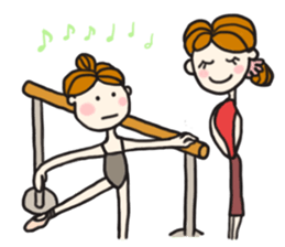 pretty ballerina sticker #1332108