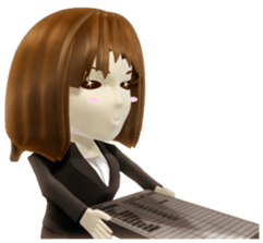 3D businesswoman sticker sticker #1332474