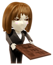 3D businesswoman sticker sticker #1332485