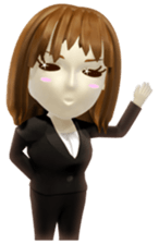 3D businesswoman sticker sticker #1332492