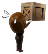 3D businesswoman sticker sticker #1332504