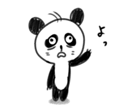 sloth panda sticker #1332586