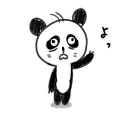 sloth panda sticker #1332586