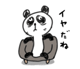 sloth panda sticker #1332601