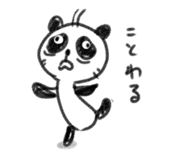 sloth panda sticker #1332613