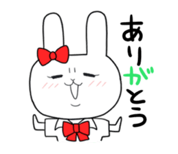 high school girl rabbit sticker #1333692