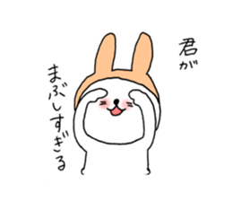 Romantic rabbits sticker #1334242