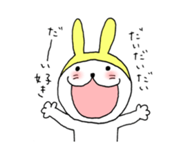 Romantic rabbits sticker #1334251