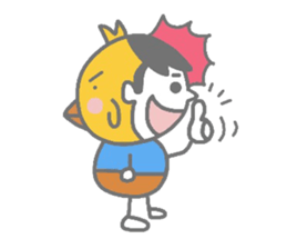 Boy pat appearance from the other side. sticker #1334866