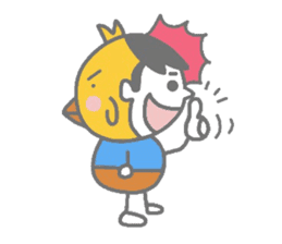 Boy pat appearance from the other side. sticker #1334866