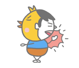 Boy pat appearance from the other side. sticker #1334867