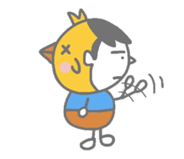 Boy pat appearance from the other side. sticker #1334868