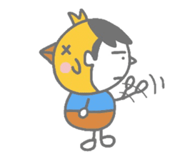 Boy pat appearance from the other side. sticker #1334868