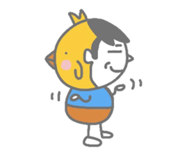 Boy pat appearance from the other side. sticker #1334869