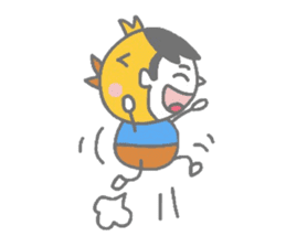 Boy pat appearance from the other side. sticker #1334873